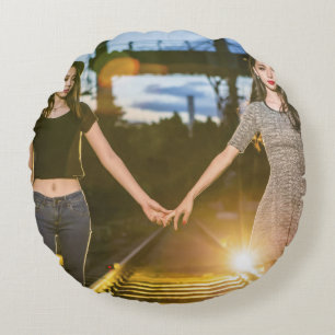 Coussins Ronds Amis BFF Lève ronde oreiller