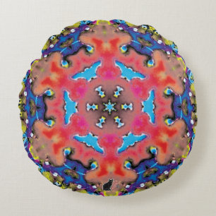 Coussins Ronds Amonium Kaleidoscope