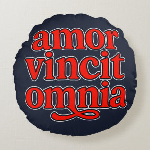 Coussins Ronds Amor vincit omnia
