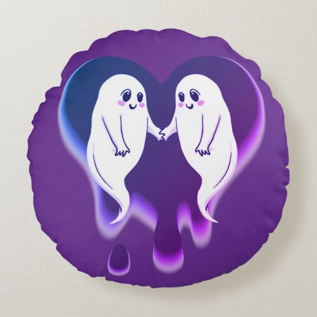 Coussins Ronds Amour fantomatique  (Devant)