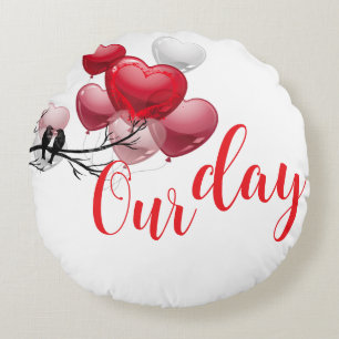 Coussins Ronds Amour – Joyeuse Saint-Valentin
