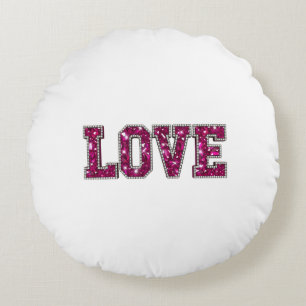 Coussins Ronds Amour Pailleté