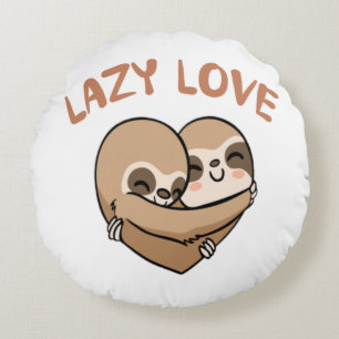 Coussins Ronds Amour paresseux