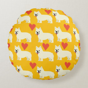 Coussins Ronds Amoureux de Frenchie