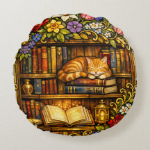Amoureux de livres et de chats endormis Faux vitra