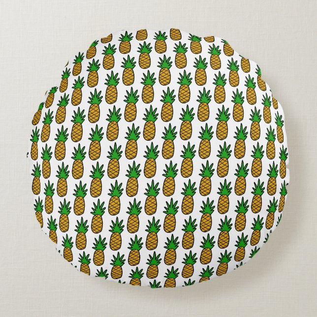 Coussins Ronds Ananas (Devant)