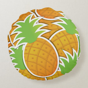 Coussins Ronds Ananas funky