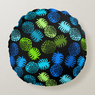 Coussins Ronds Ananas tropical de Momona Hawaiian