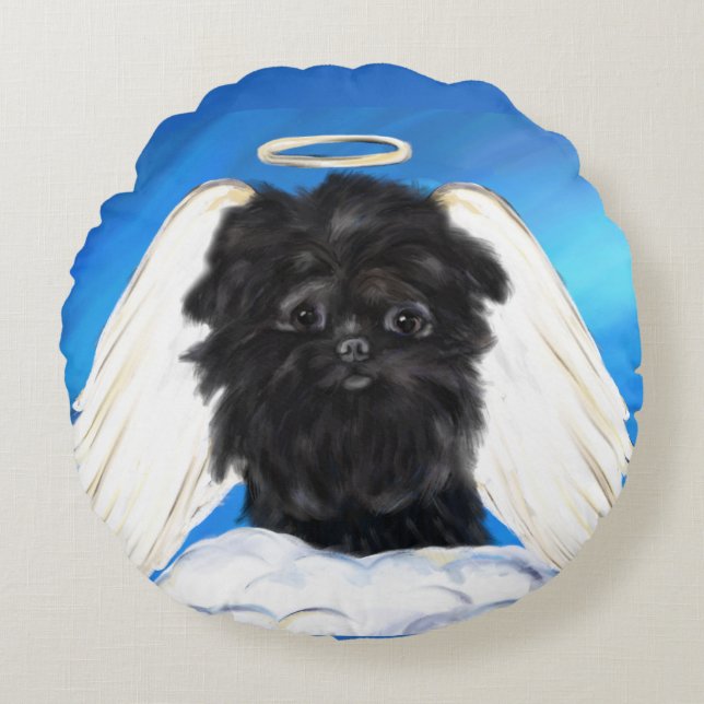 Coussins Ronds Ange Affenpinscher   (Devant)
