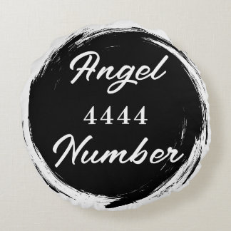 Coussins Ronds Angel Numéro "4444" double face