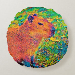 Coussins Ronds AnimalColor_Capybara_010