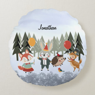 Coussins Ronds Animaux de fête