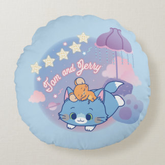 Coussins Ronds Anime Tom et Jerry Dreamy Nights