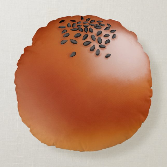 Coussins Ronds Anpan Japanese Sweet Bean Filled Bread Snack  (Devant)