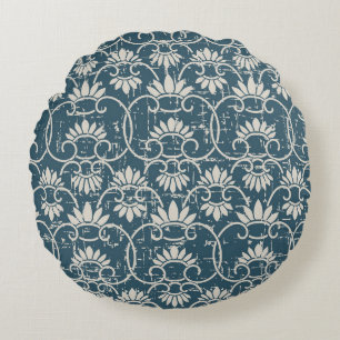 Coussins Ronds Antique florale de la Chine rétro