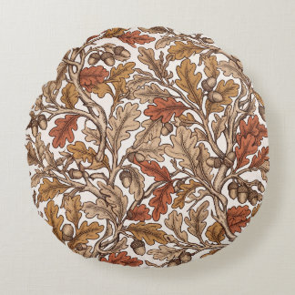 Coussins Ronds Antique Terracotta Chêne Glands