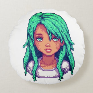 Coussins Ronds Aqua Serenity