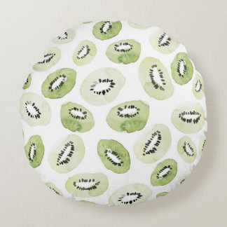 Coussins Ronds Aquarelle Artistique : Conception sans couture des