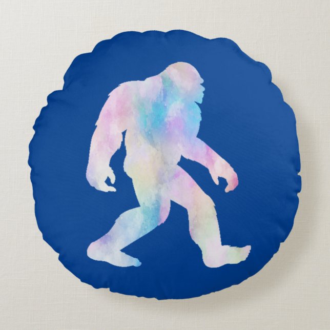 Coussins Ronds Aquarelle Bigfoot (Devant)