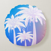 Aquarelle moderne en feuille de palme coloré rose 