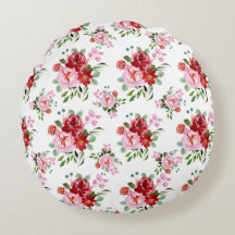 Aquarelle Rouge et rose Floral Motif sans couture