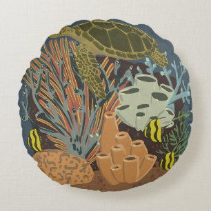 Coussins Ronds Aquarium Vintage