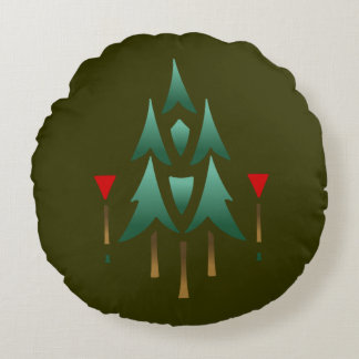 Coussins Ronds Arbre de Noël