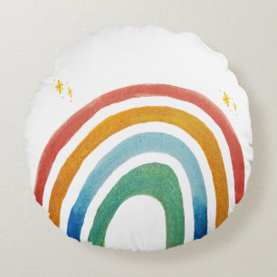 Coussins Ronds Arc-en-ciel magique