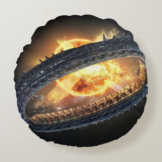 Coussins Ronds Arme Tueuse de Soleil Oreiller (Devant)