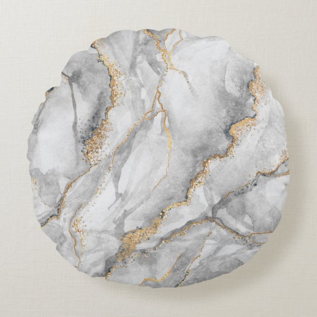 Coussins Ronds arrière - plan abstrait, texture créative de mar b (Devant)