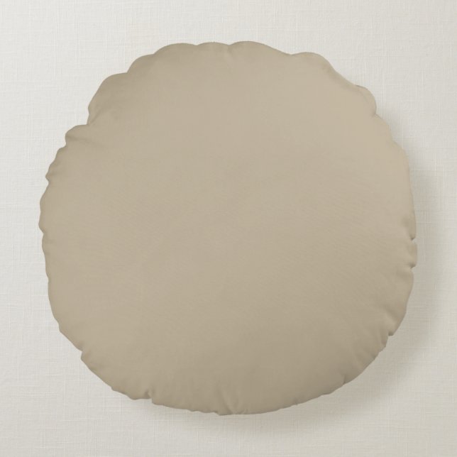 Coussins Ronds Arrière-plan beige clair doux – Conception de mari (Devant)