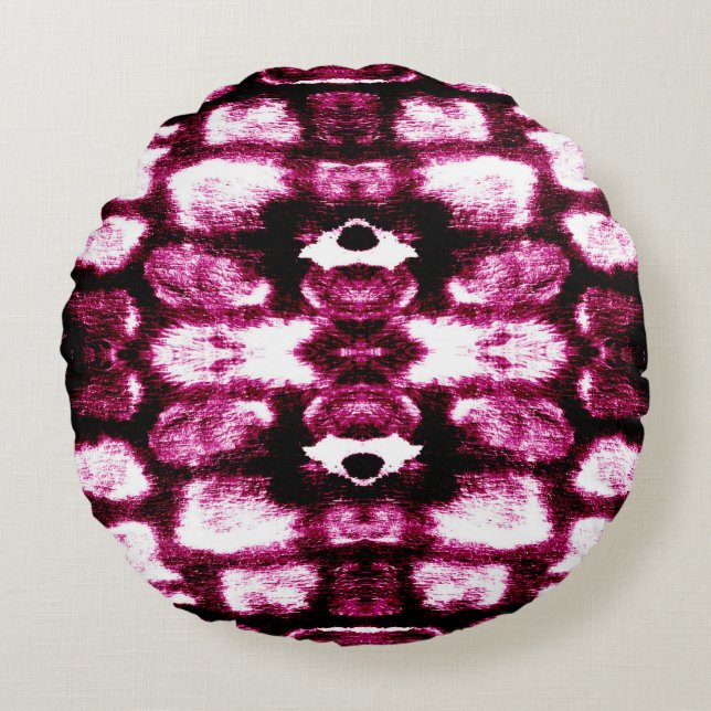 Coussins Ronds Arrière - plan de peinture couleur. Aquarelle Art. (Devant)