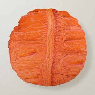 Coussins Ronds Arrière - plan de texture de peau du ventre crocod