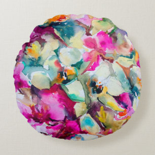 Coussins Ronds arrière - plan décoratif Abstrait aux couleurs viv