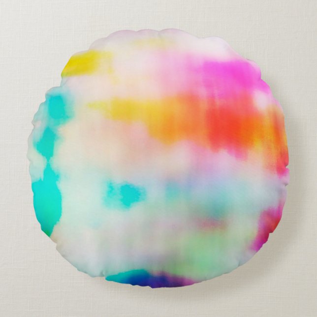 Coussins Ronds arrière - plan d'illustration abstraite vintage et (Devant)