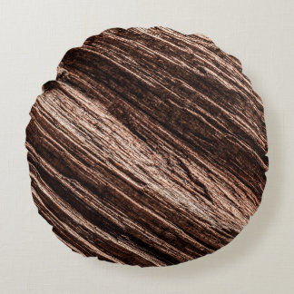 Coussins Ronds Arrière - plan en bois ancien brun obsolète. âgé,