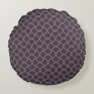 Coussins Ronds Arrière - plan motif Art déco transparent. abstrai
