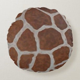 Coussins Ronds Arrière - plan Motif d'impression Giraffe