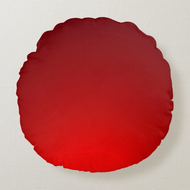 Coussins Ronds Arrière - plan simple couleur rouge (Devant)