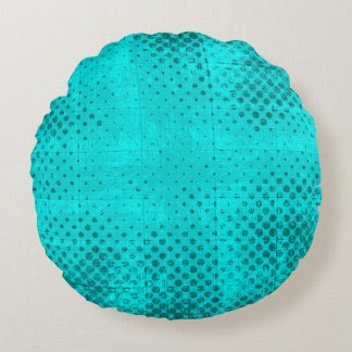 Coussins Ronds Arrière - plan turquoise grunge couleur. Elément d
