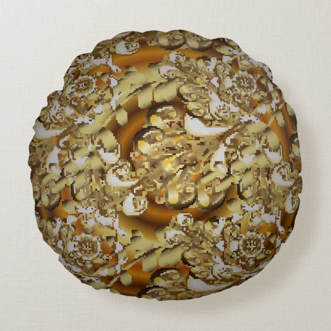 Coussins Ronds Arrière - plan vintage classique. Vinta classique  (Devant)