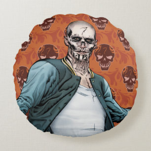 Coussins Ronds Art de bande dessinée d'EL Diablo du peloton   de