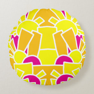 Coussins Ronds Art de doodle festif 42