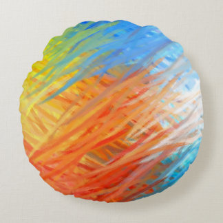 Coussins Ronds Art de la peinture Abstraite #14