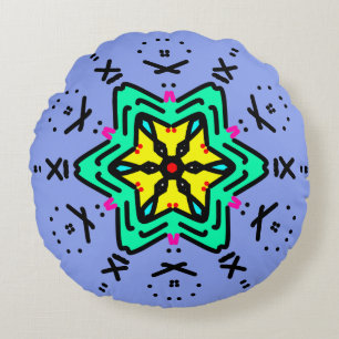 Coussins Ronds Art mandala romain
