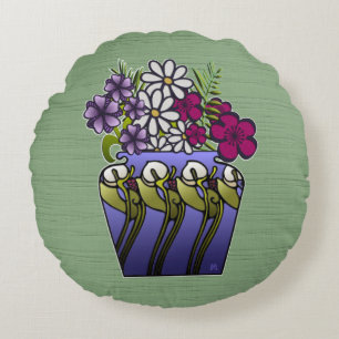 Coussins Ronds Artiste Lily Vase