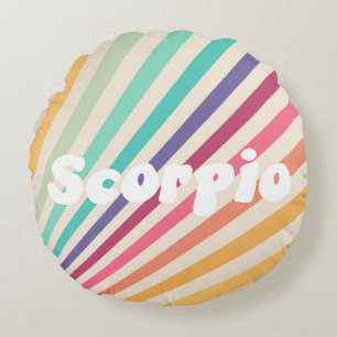 Coussins Ronds Astrologie Scorpio Zodiac