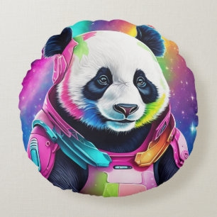 Coussins Ronds Astronaut Panda