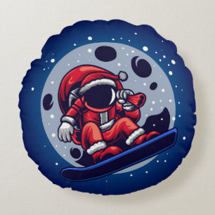 Coussins Ronds Astronaut Père Noël