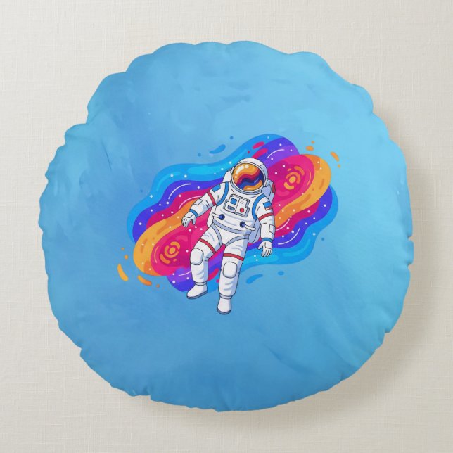 Coussins Ronds Astronaute (Devant)